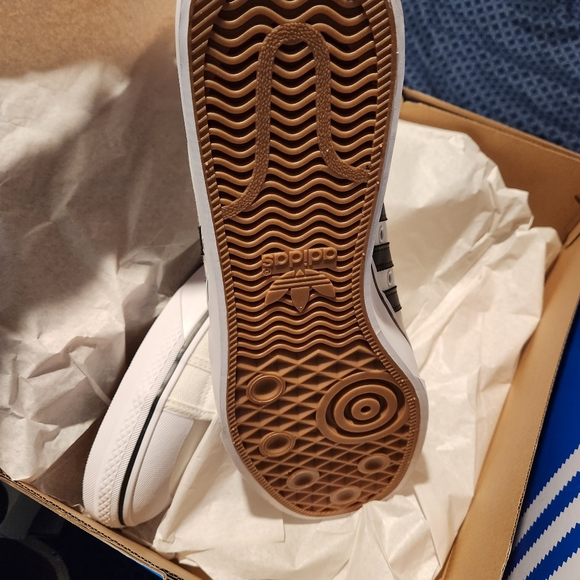 Adidas nizza sneaker shoe mens size 14 black white - Picture 10 of 10